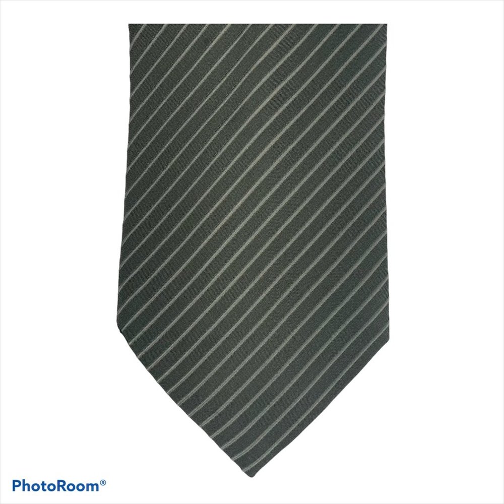 G2000 Green Striped 100% Silk Neck Tie